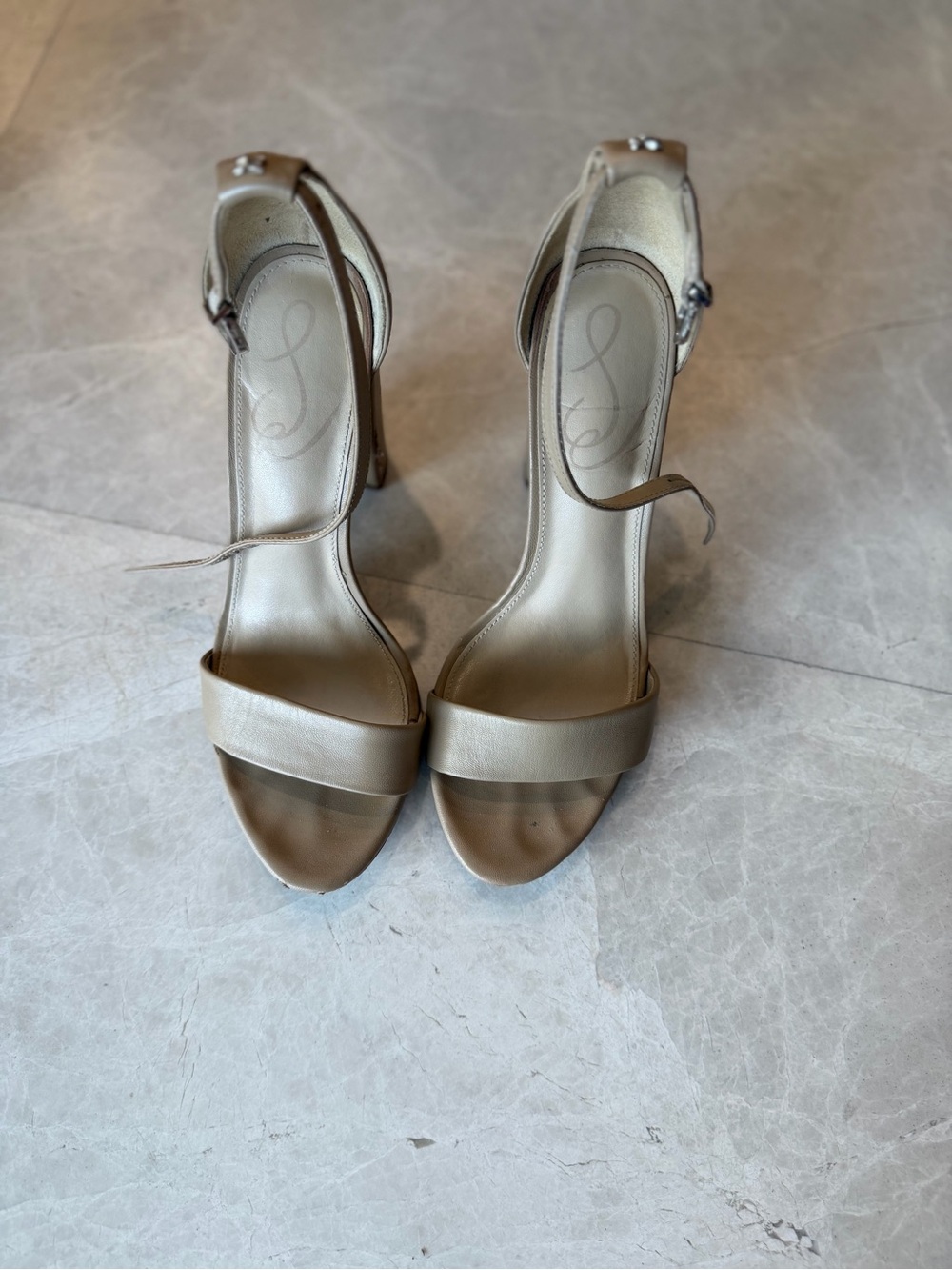 Sam Edelman taro Neutral Ankle Strap Heels